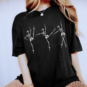 Dancing Skeleton Ballet Shirt for Dancer Ballet Core Shirt